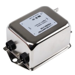 20 pcs - Schaffner, FN2080 3A 250 V ac/dc 400Hz, Chassis Mount EMI Filter, Fast-On