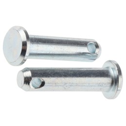 1 Bag of 15 - RS PRO 19.05mm Bright Zinc Plated Steel Clevis Pin, 4.76mm Diameter