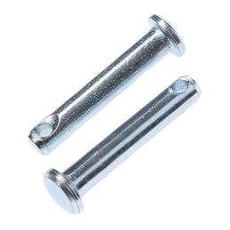 1 Bag of 15 - RS PRO 25.4mm Bright Zinc Plated Steel Clevis Pin, 4.76mm Diameter