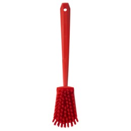 1 pcs - Vikan Hard Bristle Red Scrubbing Brush, 36mm bristle length, Polyester bristle material