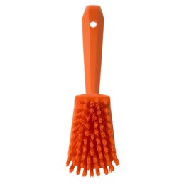 1 pcs - Vikan Hard Bristle Orange Scrubbing Brush, 36mm bristle length, Polyester bristle material