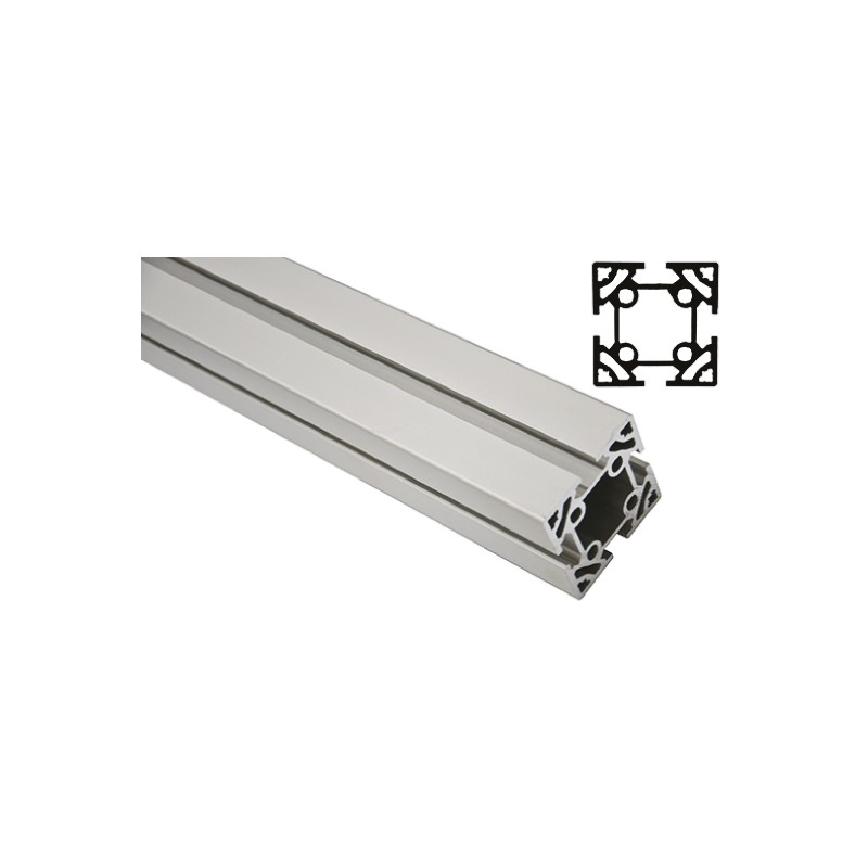 1 pcs - FlexLink Silver Aluminium Profile Strut, 64 x 64 mm, 11mm Groove, 2000mm Length, Series XC