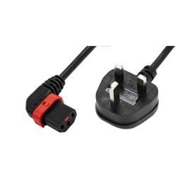 1 pcs - Schaffner IEC C13 Socket to Type G UK Plug Power Cord, 2m