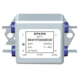 24 pcs - EPCOS, SIFI-F 36A 250 V ac/dc 60Hz, Flange Mount RFI Filter, Tab, Single Phase
