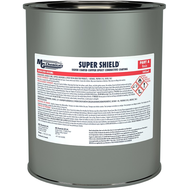 1 pcs - MG Chemicals Brown Silvered Copper Epoxy Conductive Paint for Aerospace, Aluminium Flanges, Automotive, Engines,