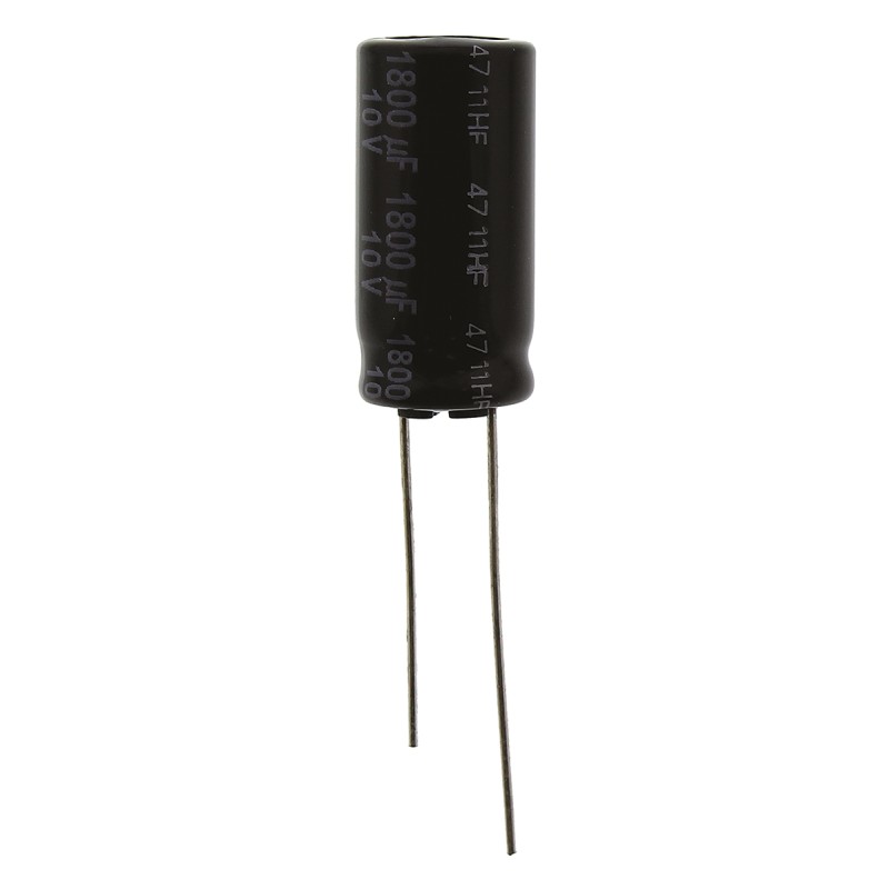 10 pcs - Panasonic 1800μF Aluminium Electrolytic Capacitor 10V dc, Radial, Through Hole - EEUFR1A182