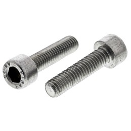 1 Bag of 20 - RS PRO Plain Stainless Steel Hex Socket Cap Screw, DIN 912, M5 x 20mm