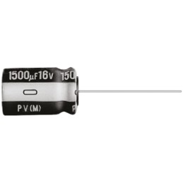 10 pcs - Nichicon 82μF Electrolytic Capacitor 25V dc, Through Hole - UPV1E820MGD