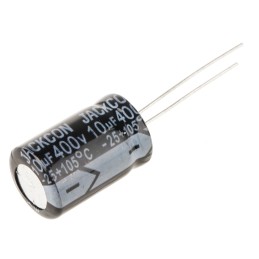 10 pcs - RS PRO 10μF Aluminium Electrolytic Capacitor 400V dc, Radial, Through Hole