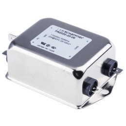 30 pcs - Schaffner, FN2020 20A 250 V ac/dc 400Hz, Chassis Mount EMI Filter, Fast-On, Single Phase