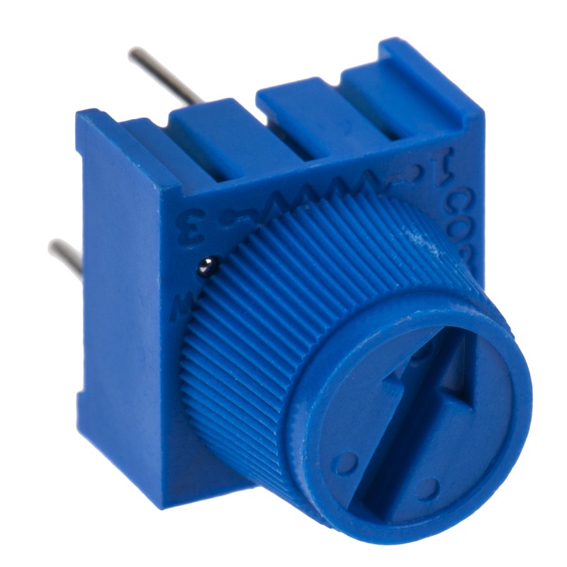 1 pcs - 500Ω, Through Hole Trimmer Potentiometer 0.5W Top Adjust Bourns, 3386