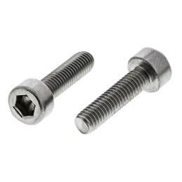 1 Bag of 20 - RS PRO Plain Stainless Steel Hex Socket Cap Screw, DIN 912, M3 x 12mm