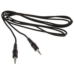 1 pcs - Switchcraft Male 3.5mm Stereo Jack to Male 3.5mm Stereo Jack Aux Cable, Black, 1.8m