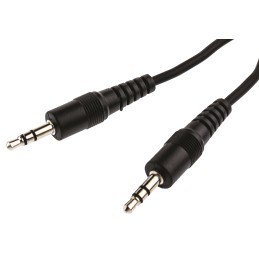 1 pcs - Switchcraft Male 3.5mm Stereo Jack to Male 3.5mm Stereo Jack Aux Cable, Black, 1.8m