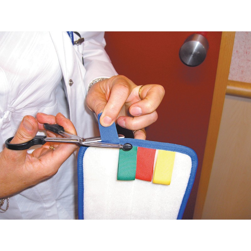 1 pcs - Rubbermaid Commercial Products 40cm Blue Microfibre Mop Head for use with Hygen Frame & Handle