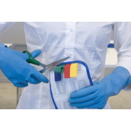 1 pcs - Rubbermaid Commercial Products 40cm Blue Microfibre Mop Head for use with Hygen Frame & Handle