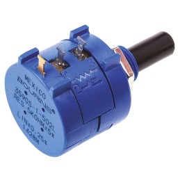 1 pcs - Bourns 5kΩ Rotary Potentiometer 10-Turns 1-Gang Panel Mount, 3590S-1-502L