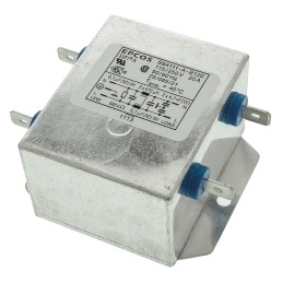 32 pcs - EPCOS, B84111A 20A 250 V ac/dc 60Hz, Flange Mount EMC Filter, Tab, Single Phase