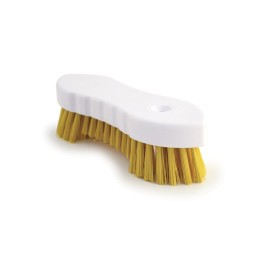 1 pcs - RS PRO Soft/Hard Bristle Yellow Scrubbing Brush, PET bristle material