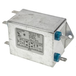 32 pcs - EPCOS, B84113C 3A 250 V ac 50 - 60Hz, Chassis Mount EMC Filter, Tab, Single Phase