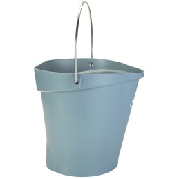 1 pcs - 12L Plastic Grey Bucket With Handle