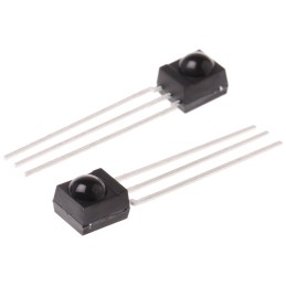 5 pcs - Vishay TSOP2238, 38kHz IR Receiver, 950nm, 45m Range, Through Hole, 6 x 5.6 x 6.95mm