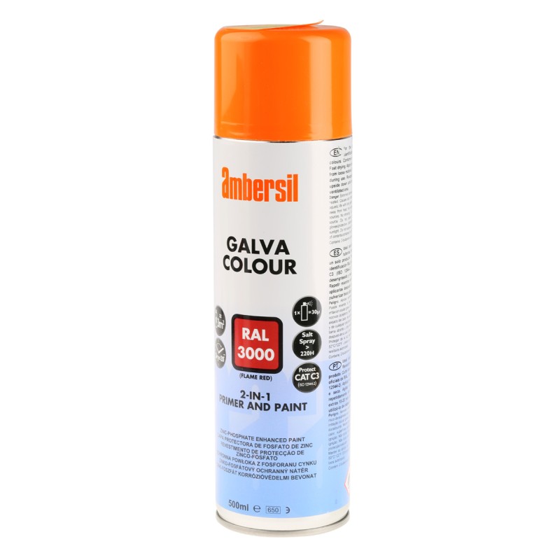 1 pcs - Ambersil 500ml Red Satin Spray Paint