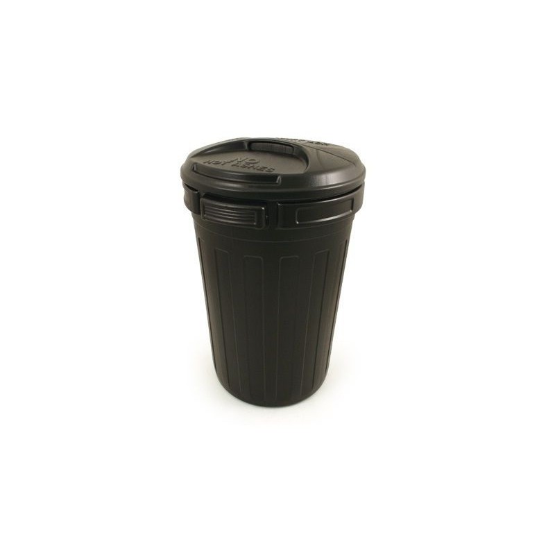 1 pcs - RS PRO 80L Black Polyethylene Dustbin