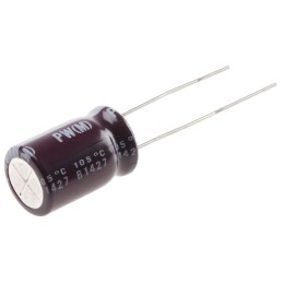 10 pcs - Nichicon 1000μF Aluminium Electrolytic Capacitor 10V dc, Radial, Through Hole - UPW1A102MPD