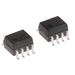 2 pcs - Broadcom, ACPL-054L-000E DC Input Transistor Output Dual Optocoupler, Surface Mount, 8-Pin SOIC
