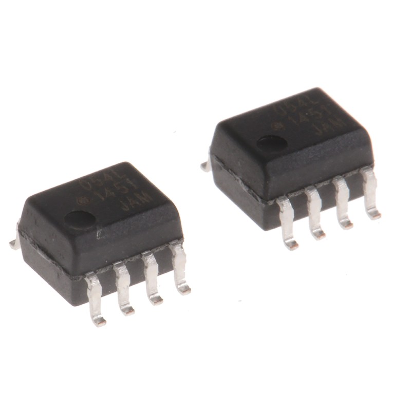 2 pcs - Broadcom, ACPL-054L-000E DC Input Transistor Output Dual Optocoupler, Surface Mount, 8-Pin SOIC