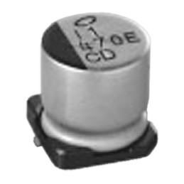 10 pcs - Nichicon 330μF Aluminium Electrolytic Capacitor 6.3V dc, Surface Mount - UCD0J331MCL1GS