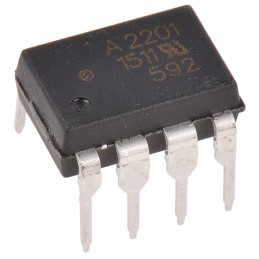 50 pcs - Broadcom, HCPL-2201-000E Logic Gate Output Optocoupler, Through Hole, 8-Pin DIP