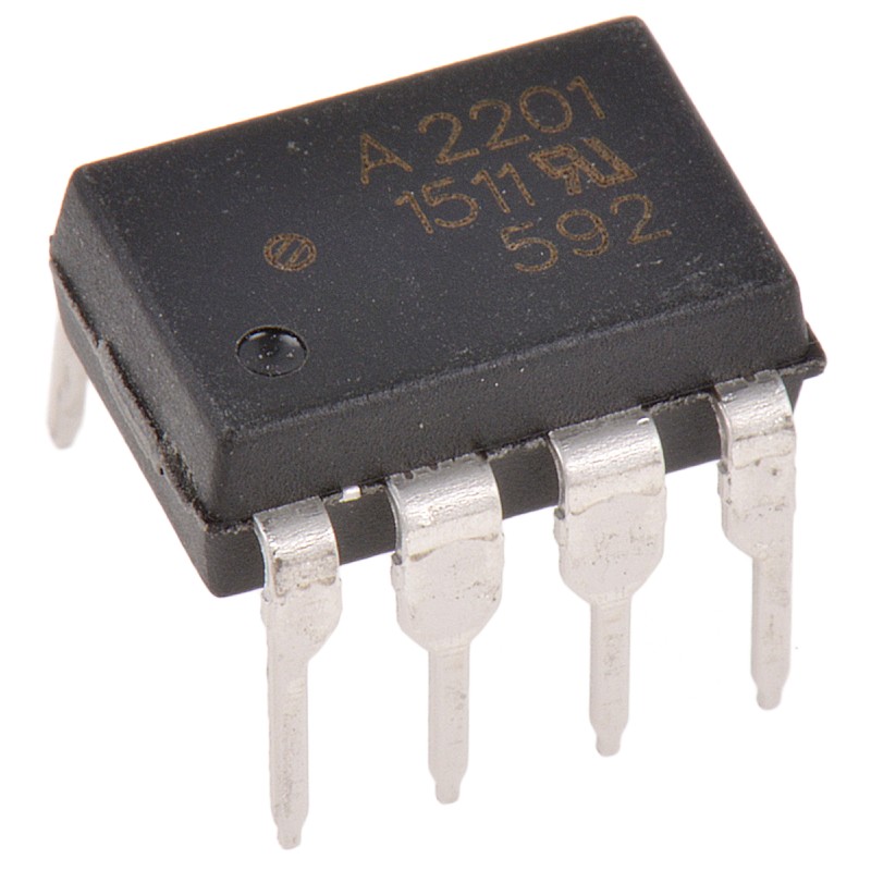 50 pcs - Broadcom, HCPL-2201-000E Logic Gate Output Optocoupler, Through Hole, 8-Pin DIP