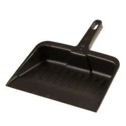 1 pcs - Rubbermaid Commercial Products Black Dustpan & Brush for Hygiene