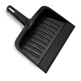 1 pcs - Rubbermaid Commercial Products Black Dustpan & Brush for Hygiene
