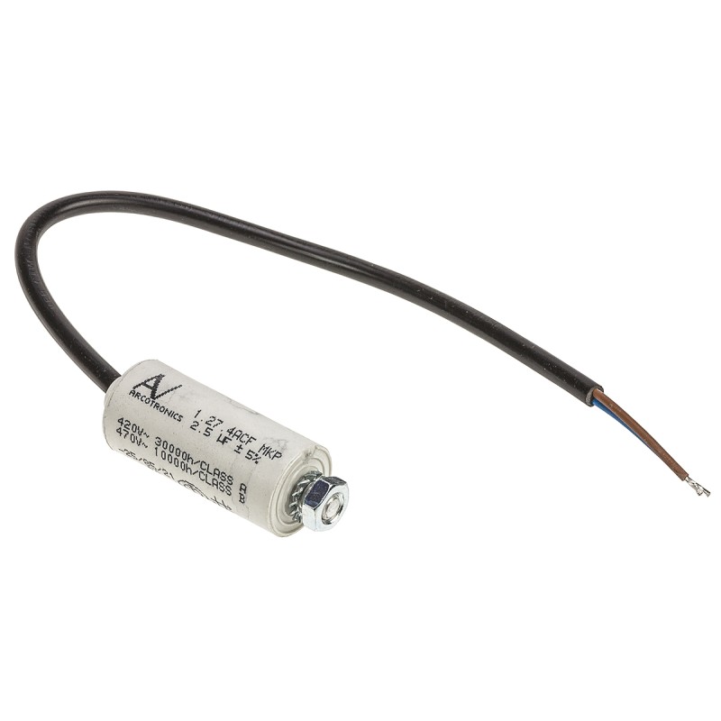 1 pcs - KEMET C27 Metallised Polypropylene Film Capacitor, 470V ac, ±5%, 2.5μF, Chassis Mount