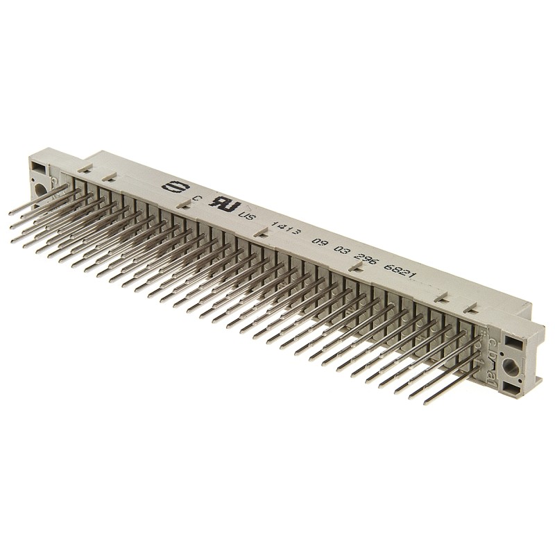 1 pcs - HARTING 96 Way 2.54mm Pitch, Type C Class C2, 3 Row, Straight DIN 41612 Connector, Socket