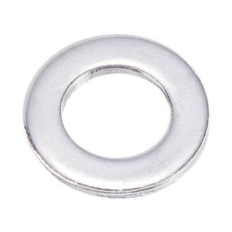 1 Bag of 200 - Chrome Plated Steel Plain Washers, M3, JIS B 1256