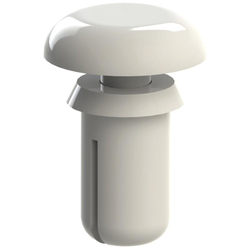 1 Bag of 200 - Essentra Nylon Snap Rivet, 3mm