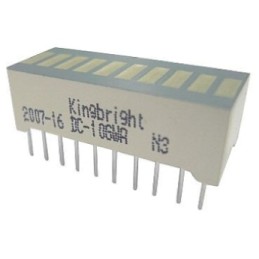 2 pcs - DC-10SYKWA Kingbright Light Bar LED Display, Yellow 110000 mcd