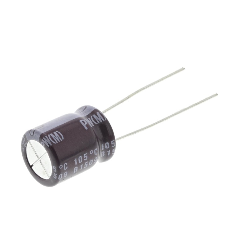 10 pcs - Nichicon 470μF Aluminium Electrolytic Capacitor 16V dc, Radial, Through Hole - UPW1C471MPD