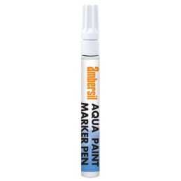 1 pcs - Ambersil White 4.5mm Medium Tip Paint Marker Pen for use with Glass, Metal, Plastic