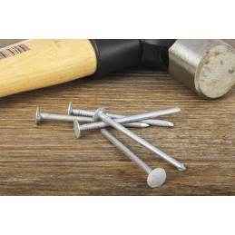 1 Bag of 215 - RS PRO Galvanised Nails, 50mm x 2.65mm, 500g Bag