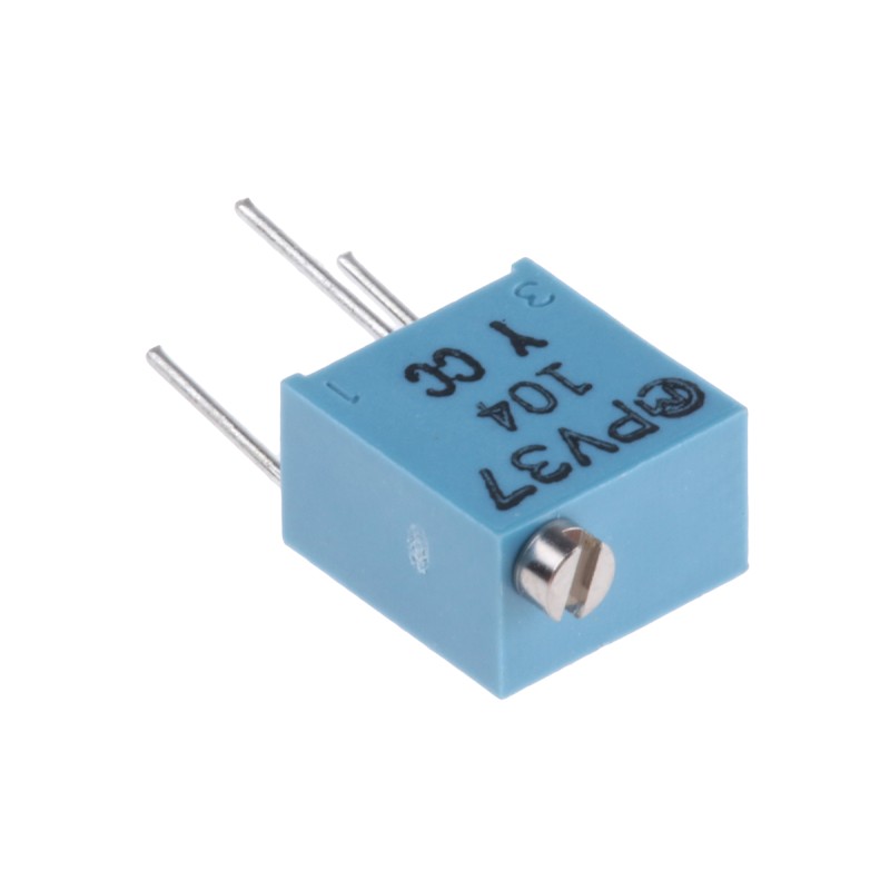 1 pcs - 100kΩ, Through Hole Trimmer Potentiometer 0.25W Top Adjust Bourns, PV37