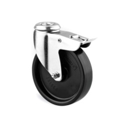 1 pcs - Tente Braked Swivel Castor Wheel, 40kg Capacity, 75mm Wheel