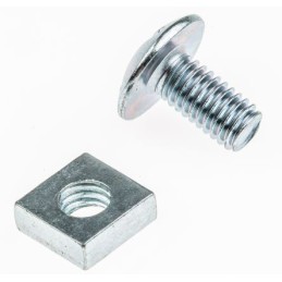 1 Bag of 25 - Clear Passivated Zinc Plated Steel Roofing Bolt, M10 x 70mm
