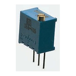 1 pcs - 200kΩ, Through Hole Trimmer Potentiometer 0.5W Top Adjust Bourns, 3299