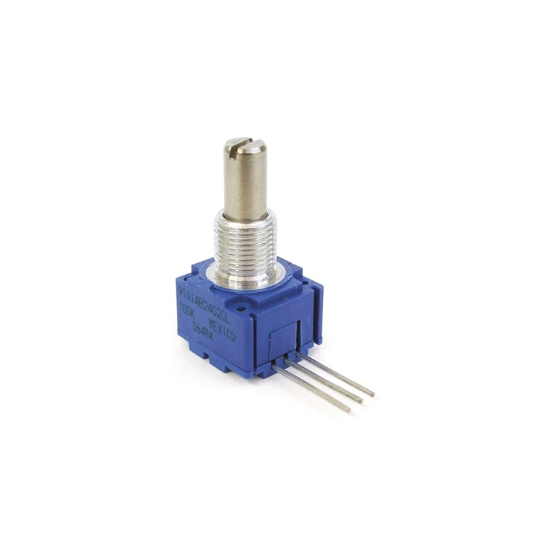 1 pcs - Bourns 10kΩ Rotary Potentiometer 1-Gang Panel Mount, 91R1A-R22-B15L