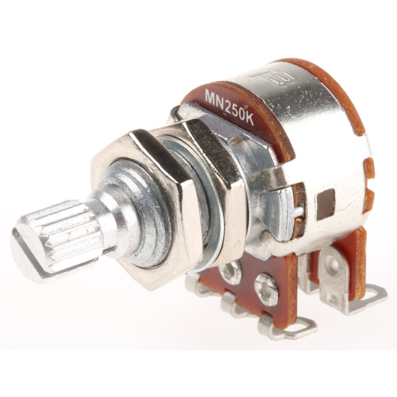 1 pcs - Bourns 250kΩ Rotary Potentiometer 2-Gang Panel Mount, PDB182-GTRB1-254MN